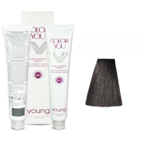 YOUNG Farba za kosu No 5.1 Light ash brown, 100ml Cene