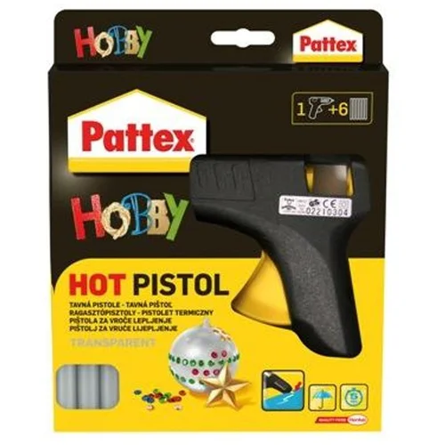 PATTEX hot Melt set (pištolj + 6 patrona)