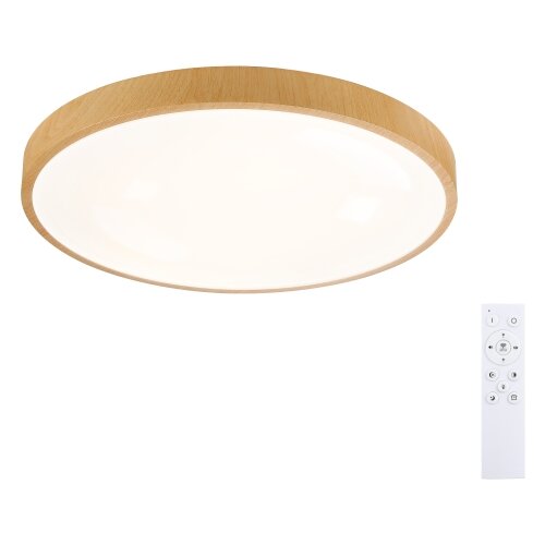  Brilagi-LED prigu&amp;scaron;iva svetiljka GLASS POOL DOUBLE LED/48W/230V 40 cm dek. drveta + daljinski upravljač Slike