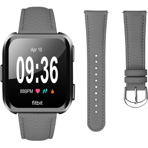 INF kompatibilen usnjen pas z litchi vzorec za fitbit Versa2/Versa lite grey, (5000079440) Cene