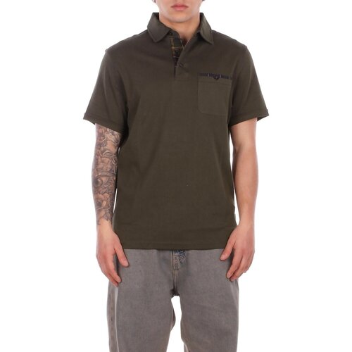 Barbour Polo majice kratki rokavi MML1496 Zelena Cene