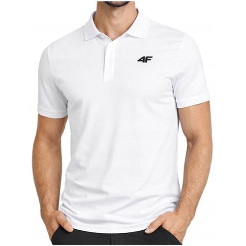 4f Polo majice kratki rokavi M0770BIAA Bela Slike