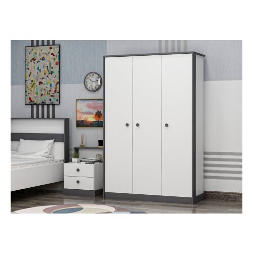 Hanah home ormar life white anthracite Cene