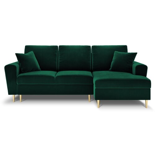 Cosmopolitan Design Zelena baršunasti sklopiva/s prostorom za odlaganje kutna garnitura (s desnim kutom/s ležaljkom) Kyoto – Cijene