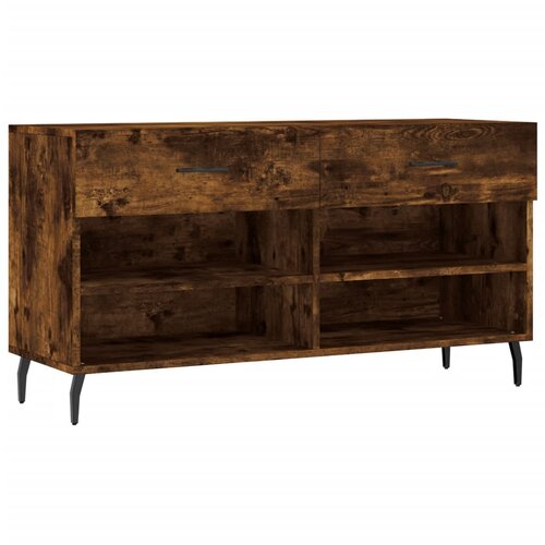 Maison Chic Klop za čevlje - Sedež za čevlje dimljen hrast 102x35x55 cm inženirski les, (21778158) Cene
