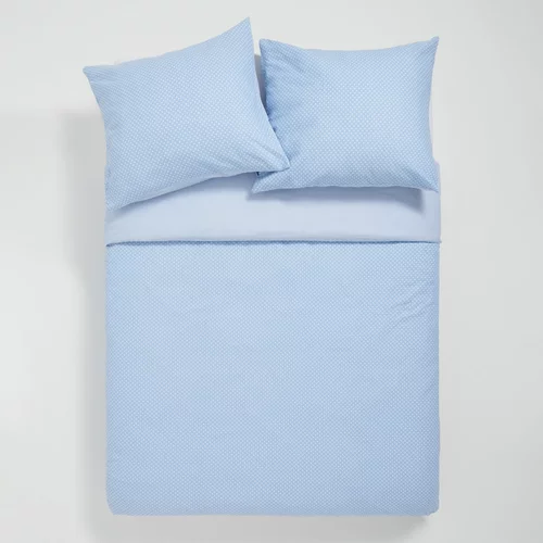 Sinsay - Komplet bombažne posteljnine - Modra