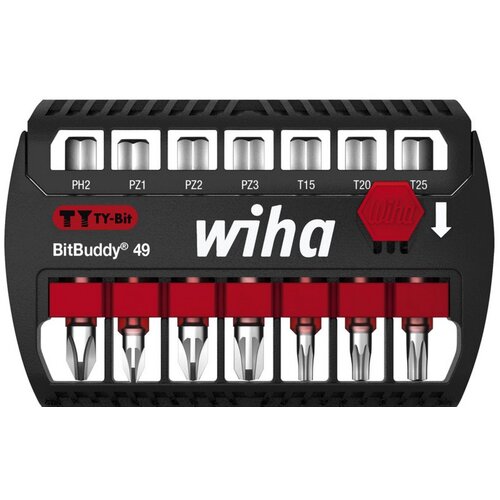 Wiha bit buddy ty set bitova, 49 mm phillips, pozidriv, torx®, 8 delova 1/4" ( w 42116 ) Cene