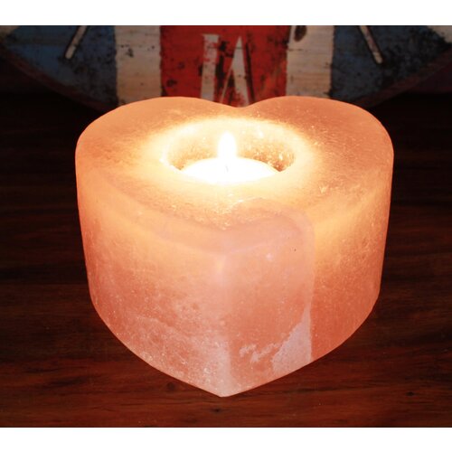  Solni svečnik iz himalajske soli – Srce (srednji) - Himalaya Salt - Dekliščina - Poroka - Dan žena Cene