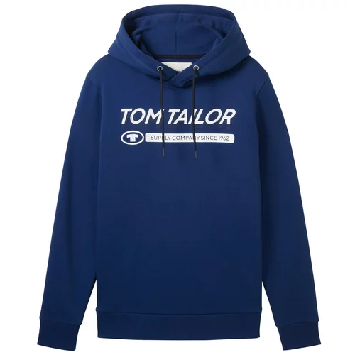 Tom Tailor Sweater majica kraljevsko plava / siva / crna / bijela