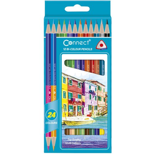 Boje drvene 24boje trokutaste obostrane pk12 connect blister Cene