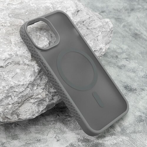 Maska rugged magsafe za iphone 15/ siva Slike