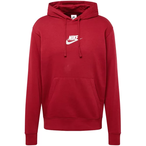 Nike Sportswear Sweater majica siva / crvena / bijela