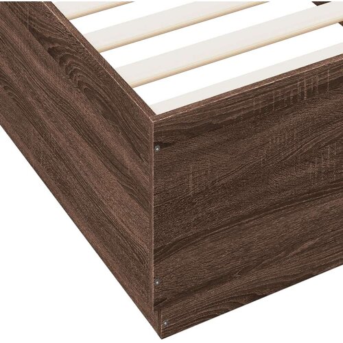 vidaXL Okvir za krevet smeđi hrast 90 x 200 cm od konstruiranog drva Cijene