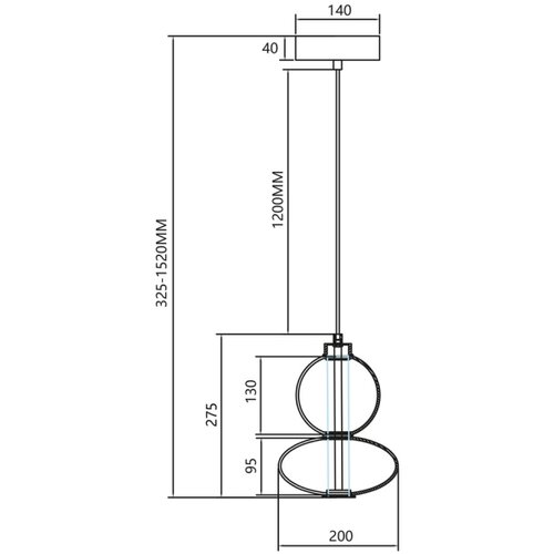  LED luster na sajli DAPHNE LED/12W/230V zlatna Slike