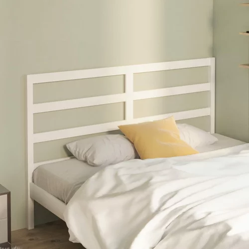  Uzglavlje za krevet bijelo 166 x 4 x 100 cm od masivne borovine