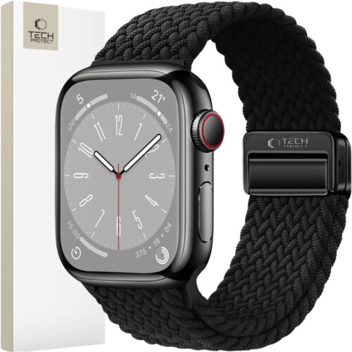 TECH-PROTECT nylonmag za apple watch pa&scaron;ček za 4/5/6/7/8/9/SE 38-41MM črn, (21969262) Cene
