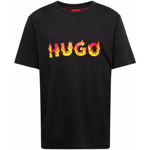 Hugo Majica 'Danda' tamo žuta / narančasta / crvena / crna