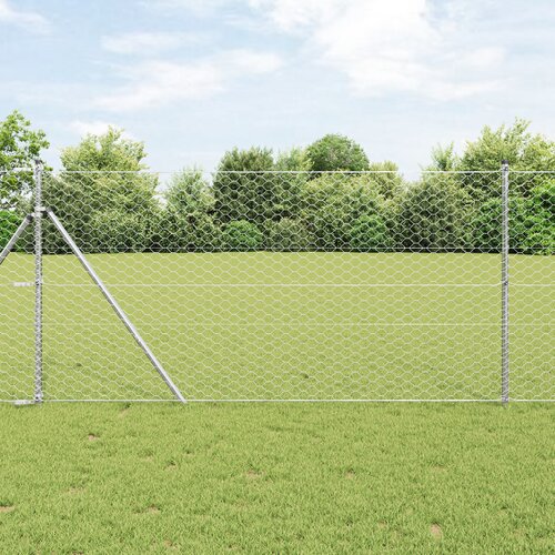 vidaXL šesterokotna ograja 1.4x50 m pocinkano jeklo Cene