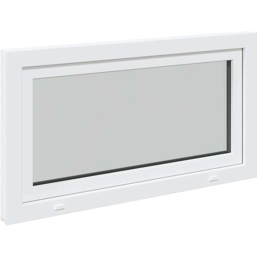  Prozor za podrum RISOR Bijeli 110 x 50 cm PVC i staklo - Bijeli 110 x 50 cm (trostruki sloj) Nagibanje i okretanje lijevo Slike