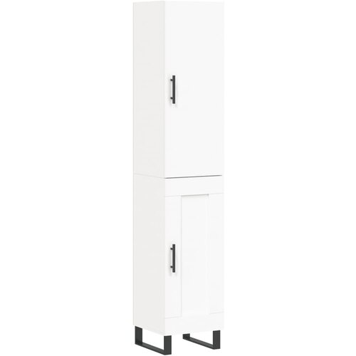 Maison Chic Visoka omara - Komoda - Predalnik bela 34,5x34x180 cm inženirski les, (21720784) Cene