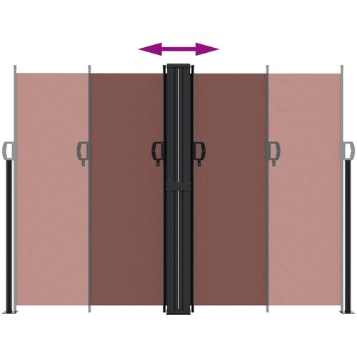  Bočna tenda na uvlačenje smeđa 180x1000 cm Slike