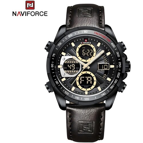 Sat NAVIFORCE MI-38645 - Smeđa / Crna / Zlatna KP38645 Cijene