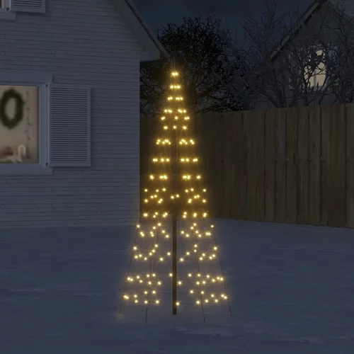  Svjetlo za božićno drvce na stijegu 200 LED tople bijele 180 cm