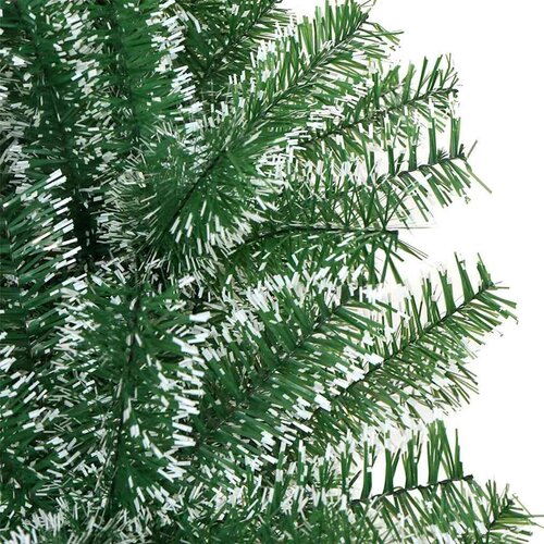 VidaXL Umjetno Božićno Drvo s Snježnim Flokom i LED Svjetlom 240 cm Slike