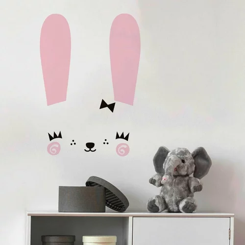 Ambiance Komplet stenskih nalepk Cute Bunny
