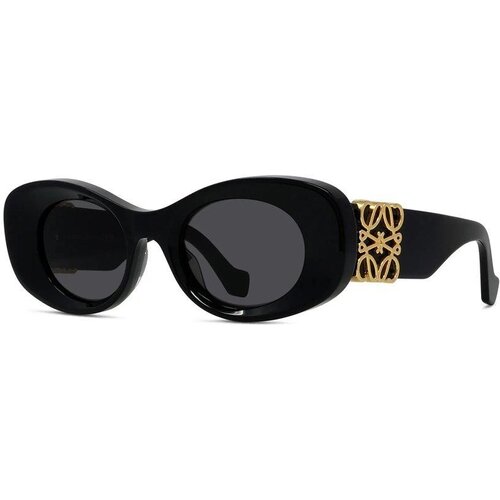 Loewe Anagram Anagram Black Oval Sunglasses - ONE SIZE (49) Slike