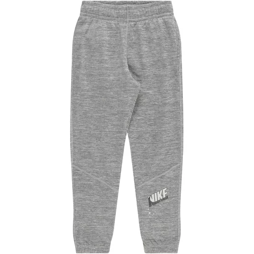 Nike Sportske hlače siva / crna / bijela