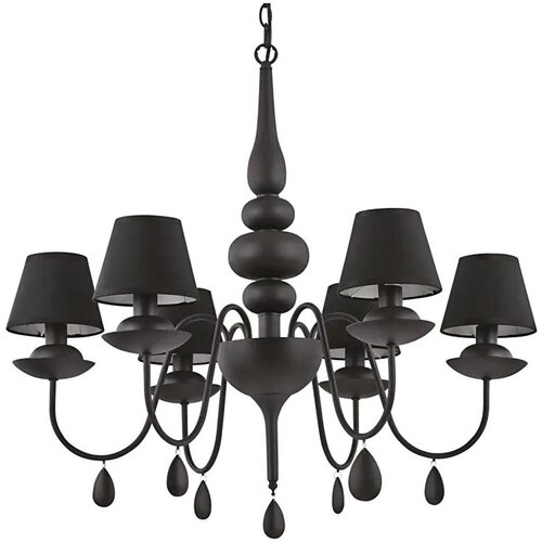 Ideal Lux luster na lancu blanche 6xE14/4W/230V prečnik 75 cm crni Cene