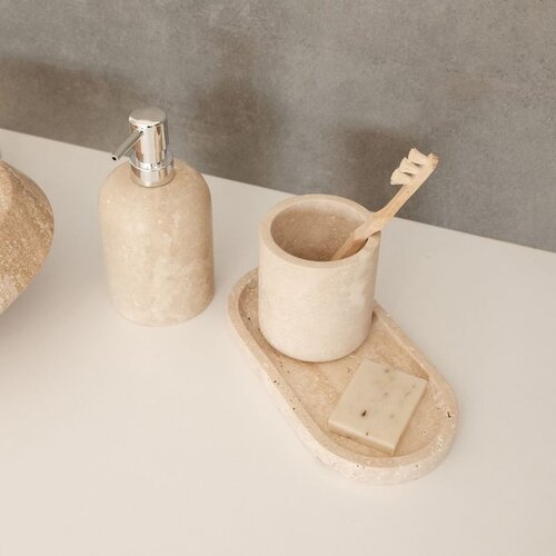  MAR07030104D beige bathroom set (3 pieces) Cene