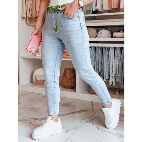 DStreet Spodnie damskie jeansowe skinny z paskiem FITARINKA niebieskie Cijene