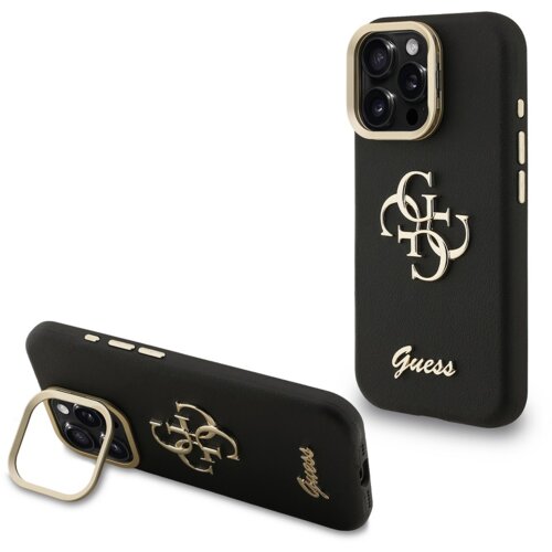 Guess Cam Stand GUHCP16LPCS4GSK ovitek za iPhone 16 Pro s stojalom - črn Cene