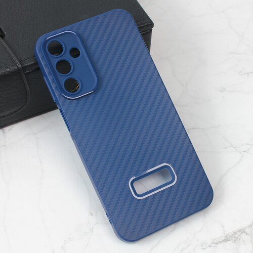 torbica carbon stripe za samsung A256B galaxy A25 5G plava Slike