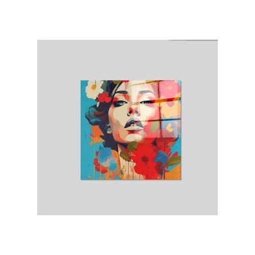 Wallxpert Slika od kaljenog stakla 50x50cm Slike