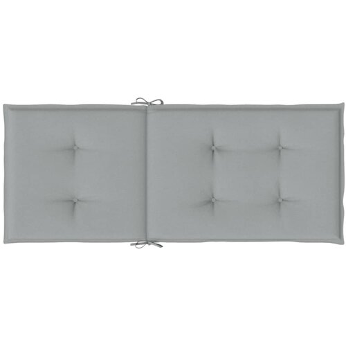  Jastuci za stolice 6 kom svjetlosivi 120 x 50 x 4 cm od tkanine Slike