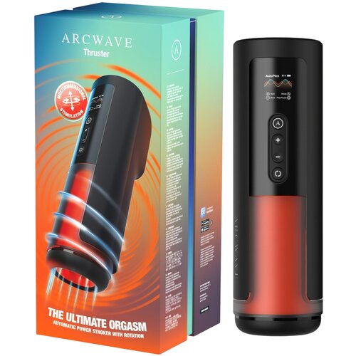 ARCWAVE Thruster - potisni in vrtljivi avtomatski masturbator (črne barve) Slike
