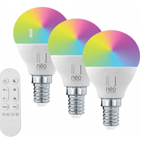  Immax NEO 07745CDO - SET 3x LED RGB+CCT prigu&amp;scaron;iva sijalica E14/6W/230V Wi-Fi+daljinski upravljač Slike