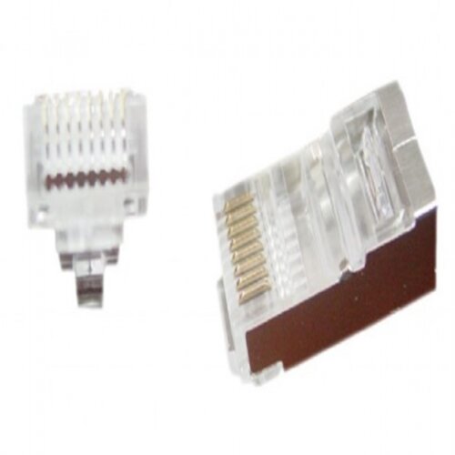  Cat5e Cat6 pass-through modular FTP plug 8P8C, 100 pcs Slike