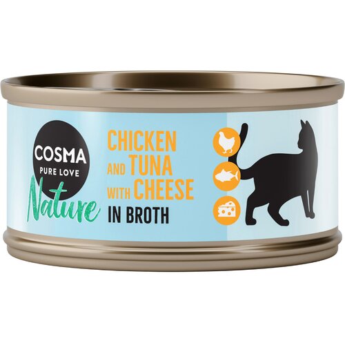  Varčno pakiranje Cosma Nature 48 x 70 g - Pi&scaron;čanec & tuna s sirom Cijene