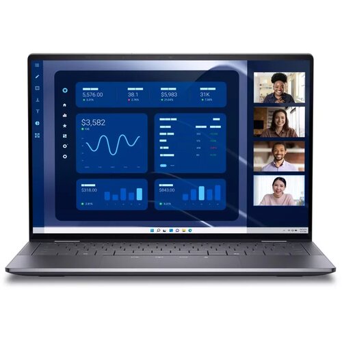 Dell latitude 9450 2-u-1 14 inch qhd+ 500nits touch core ultra 7 165U 16GB 512GB ssd backlit fp Win11Pro 3yr prosupport laptop Cene