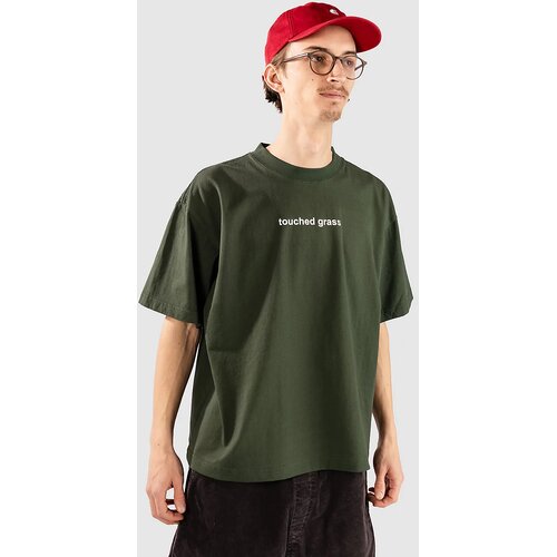 A-Lab Touched Grass Cropped T-shirt forest green Cene