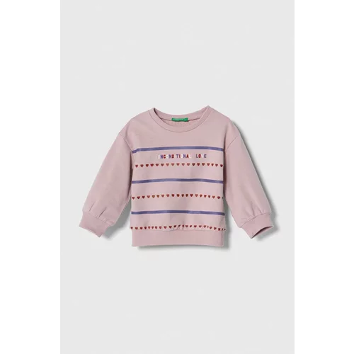 United Colors Of Benetton Otroški pulover vijolična barva
