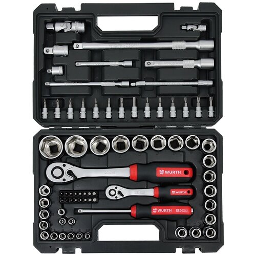 Würth set red stripe nasadni ključ 1/4, 1/2 6 ugaoni, 72kom Cene