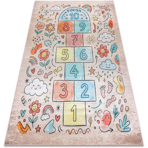 RugsX Preproge BAMBINO 61470 pralna preproga poskočnice, &amp;scaron;tevil 200x290 cm Rožnata Slike