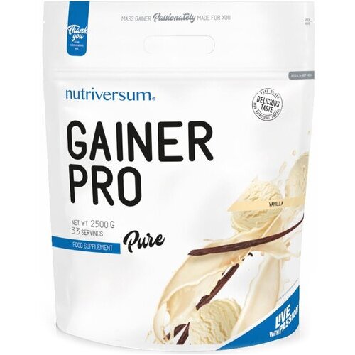 NUTRIVERSUM gainer pro (sa kreatinom) - 30% proteina za dobijanje mi&amp;scaron;ićne mase - čokolada 2.5kg Slike