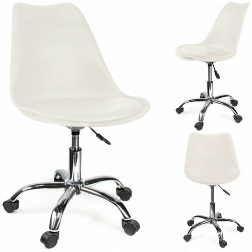  Kancelarijska stolica IGER sa mekim belim sedištem ( CM -910348 ) Cene