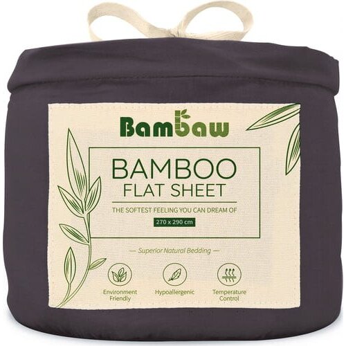 Bambaw Cozy Rjuha iz bambusa - 270 x 290 cm - Charcoal Slike